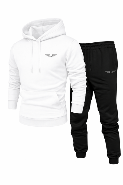 Kapucnis melegítő szett – streetwear stílus, bélelt kivitel - több színben