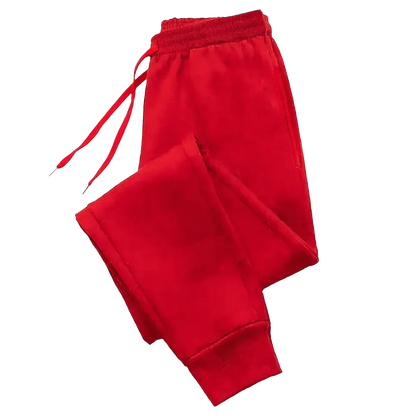 Női fleece melegítőnadrág – egyszínű, kényelmes jogger fazon