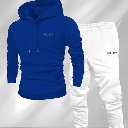 Kapucnis melegítő szett – streetwear stílus, bélelt kivitel - több színben