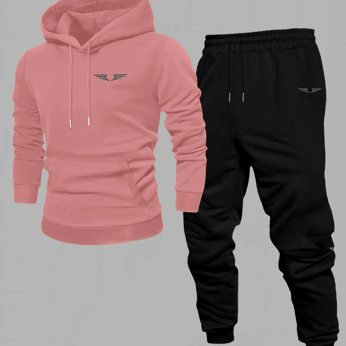 Kapucnis melegítő szett – streetwear stílus, bélelt kivitel - több színben