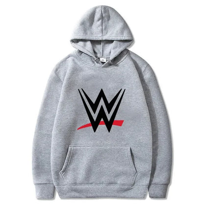WWE logós kapucnis pulóver – uniszex, laza fazon, hosszú ujjú