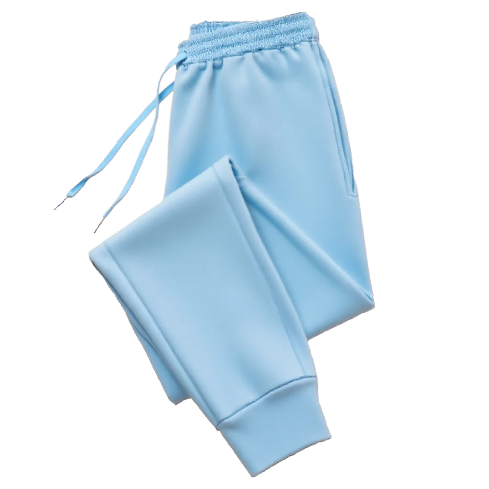 Női fleece melegítőnadrág – egyszínű, kényelmes jogger fazon