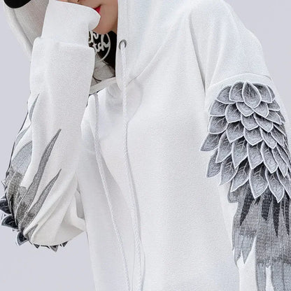 Streetwear hoodie – hímzett kar
