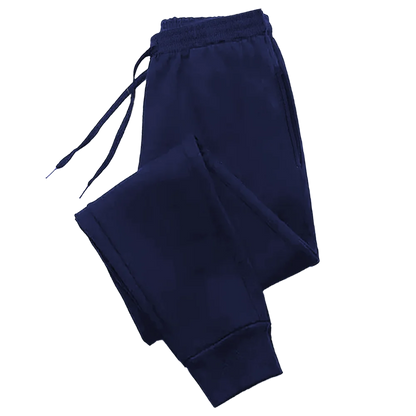 Női fleece melegítőnadrág – egyszínű, kényelmes jogger fazon